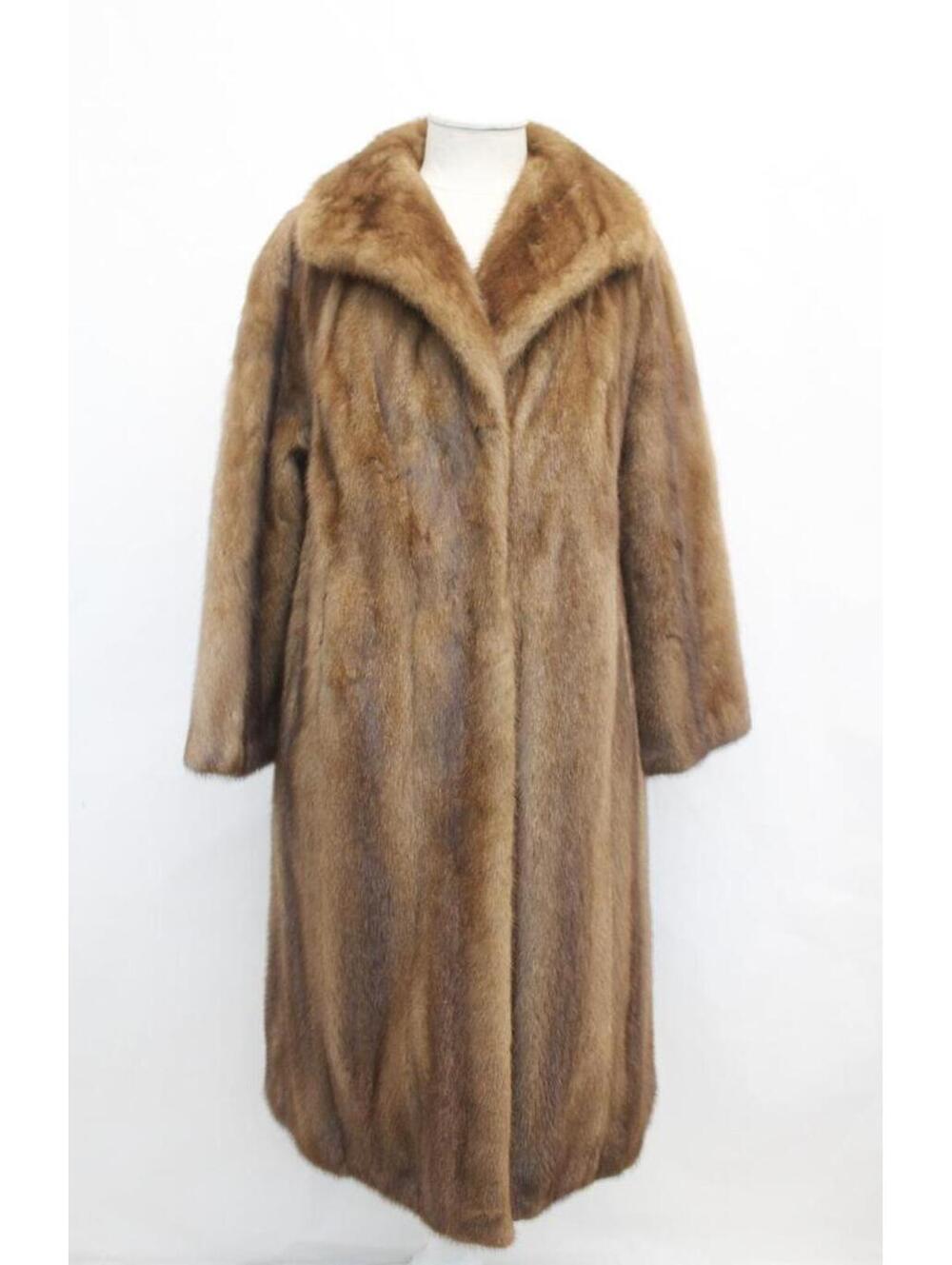 Excellent Canadian Dark Pastel Mink Fur Coat Jacket Women Woman Size 8 Medium